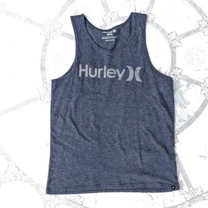 Hurley ) ( Tank Top Blue Gray Large Grande Cotton